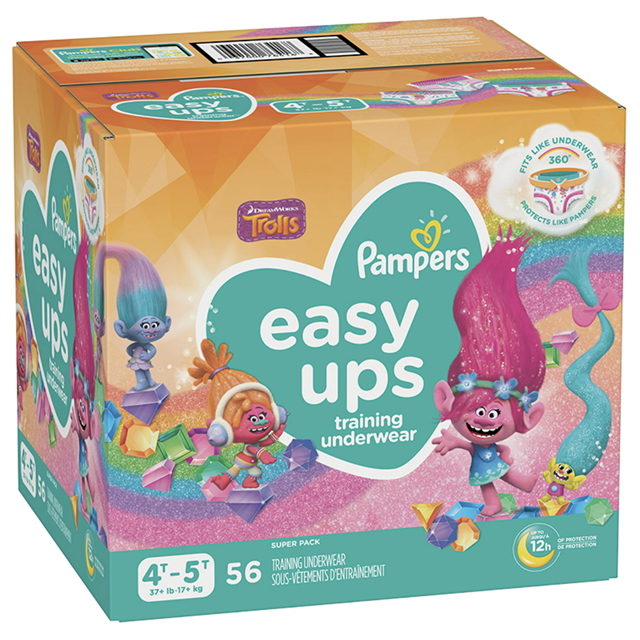 Wet Pampers Easy Ups